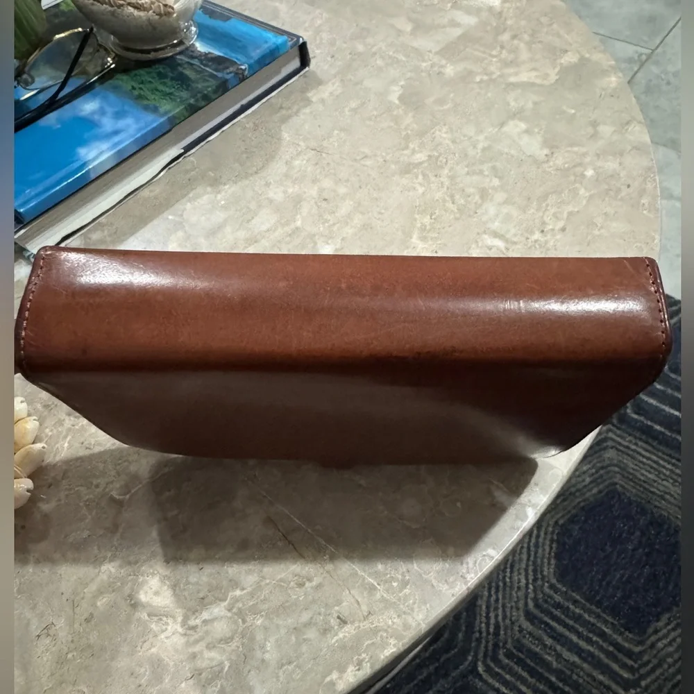 Coach water buffalo tan leather vintage planner